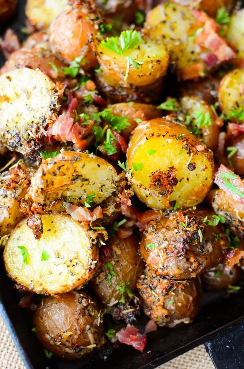 Roasted Potatoes with Parmesan Crunch