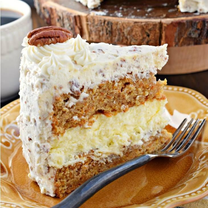 CAKE WITH CARROT CAKE WITH CHEESECAKE