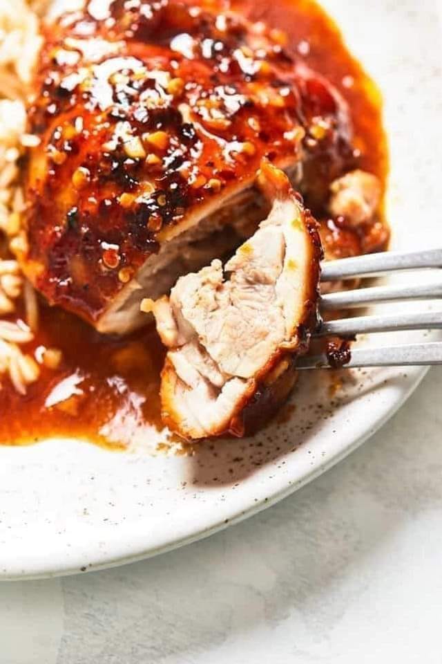 Baked Chicken with Honey Garlic