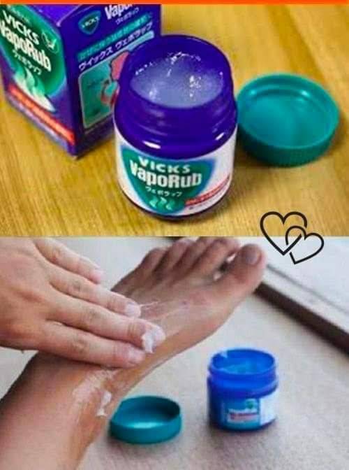 She rubs Vicks Vaporub on her feet before going to bed; once you know why, you will do the same!