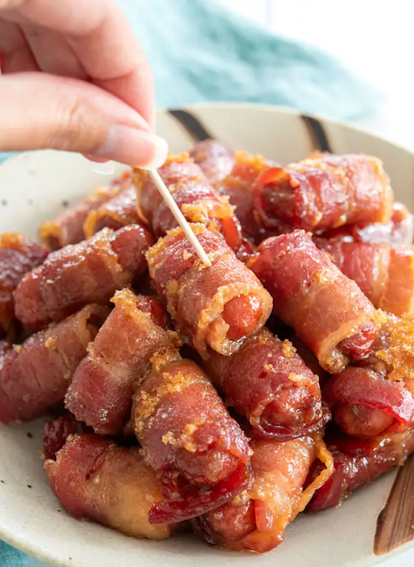 Bacon-wrapped Little Smokies