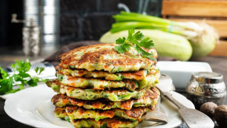 Pancake with zucchini