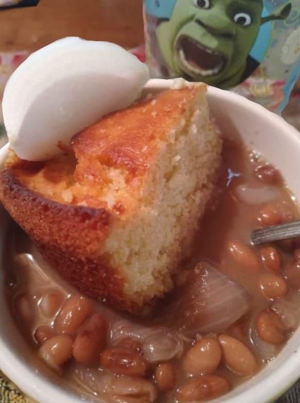 Cornbread with Pinto Beans