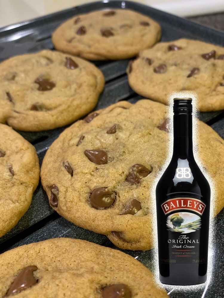 Cookies with Baileys Irish Cream and Chocolate Chips