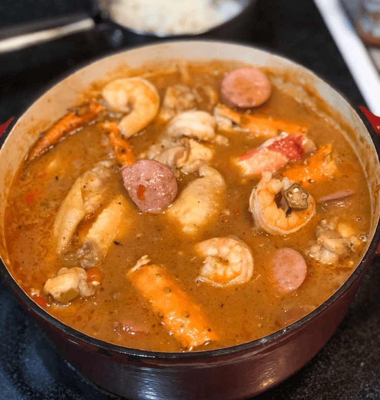 Gumbo with Shrimp and Sausage in Creole Style