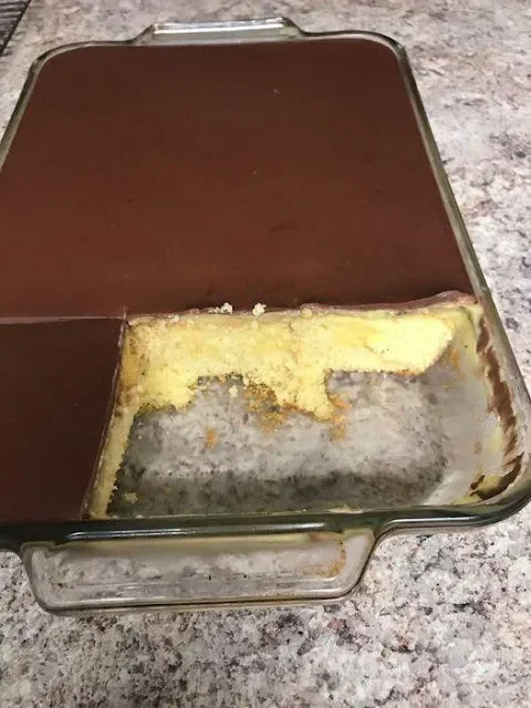 POKE CAKE WITH KETO BOSTON CREAM PIE