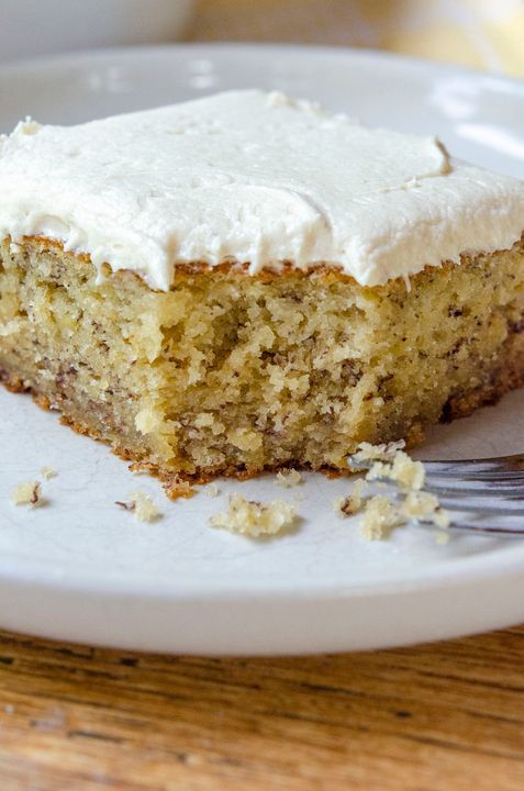 Banana Cake for a Potluck