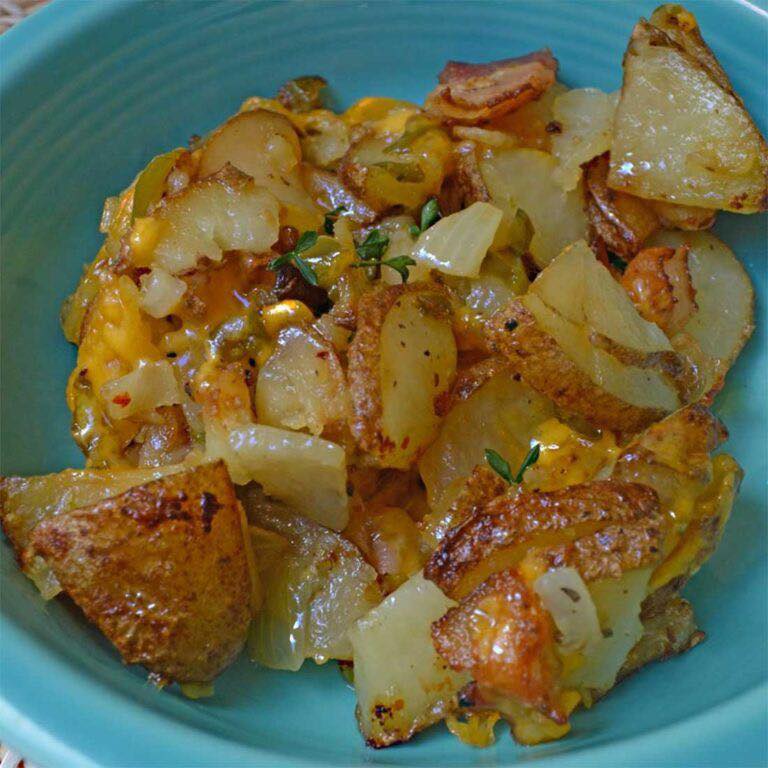 POTATOES AND ONIONS FRIED IN THE OVEN