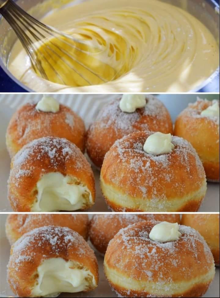 Donuts with Pastry Cream Filling