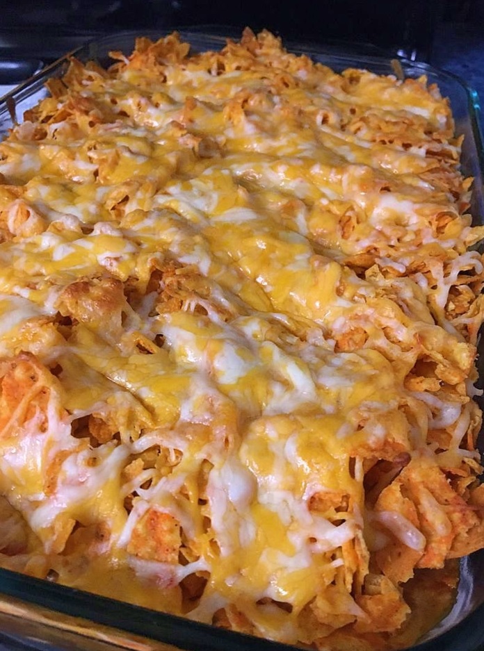 Doritos Chicken Casserole with Cheesy and Crunchy Doritos