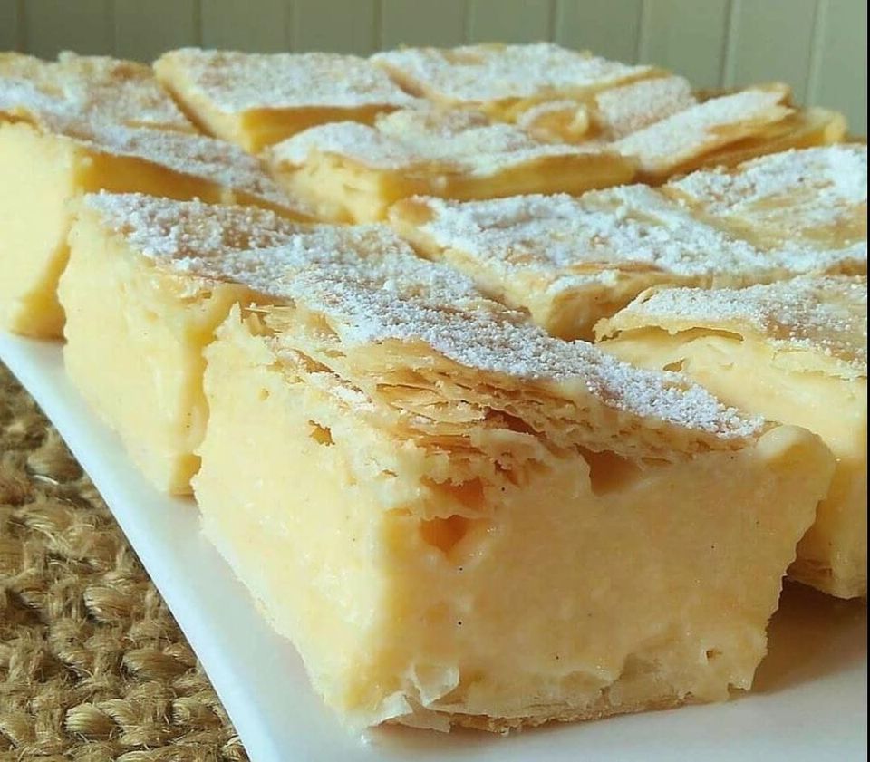 Bars of Vanilla Custard