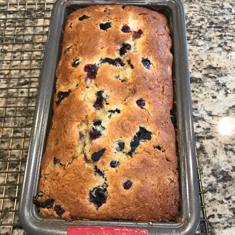 Loaf with Blueberries and Cream Cheese