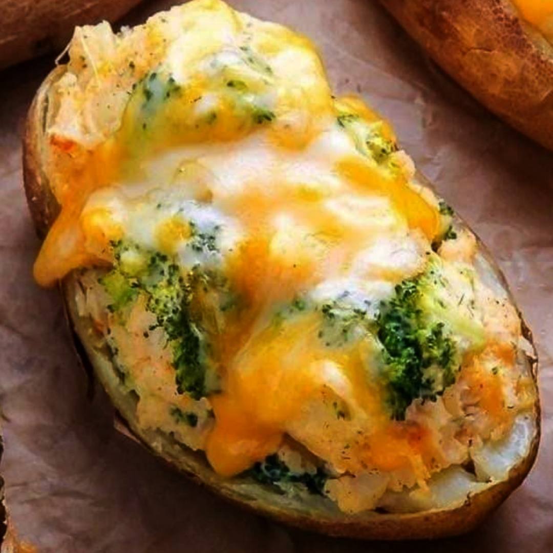 Twice Baked Broccoli and Cheddar Potatoes