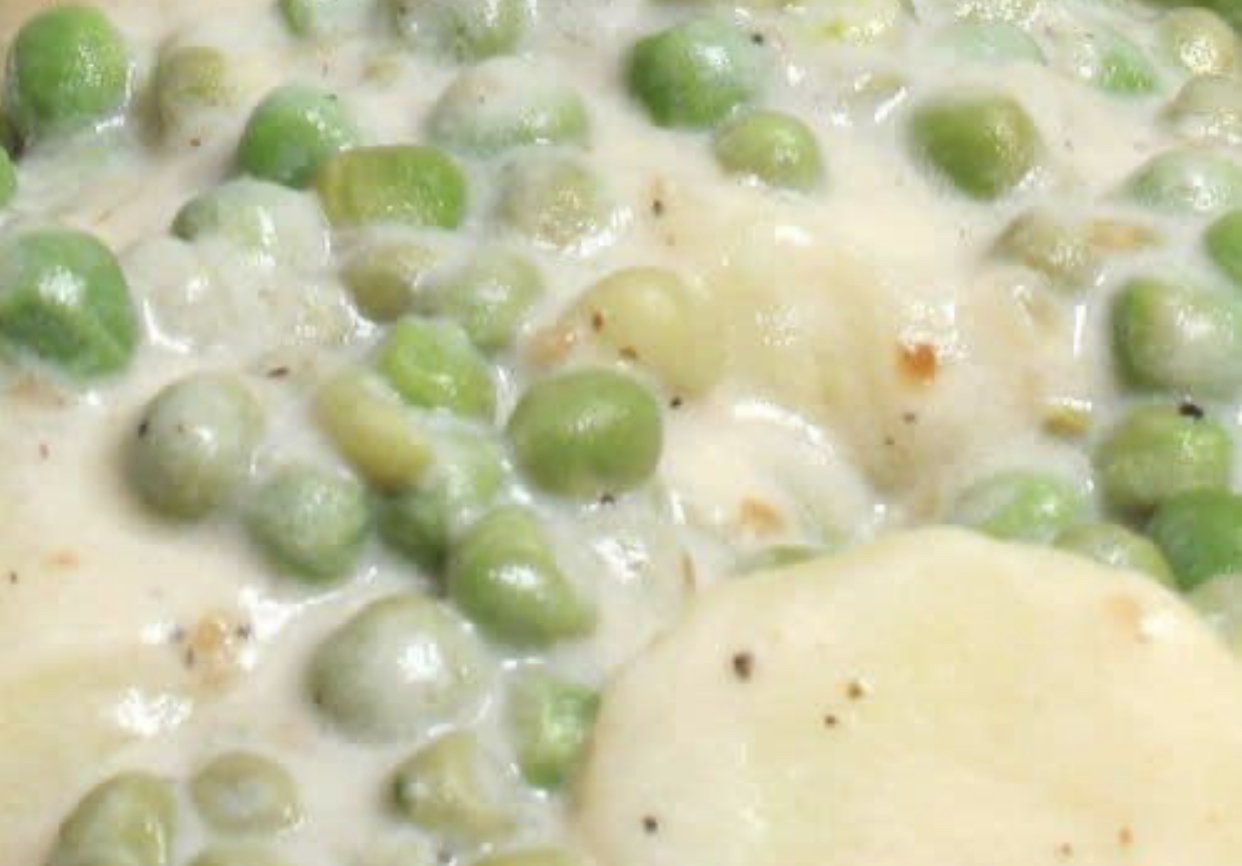 Peas with Creamed Potatoes