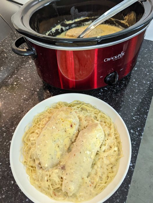 Angel Chicken in the Slow Cooker