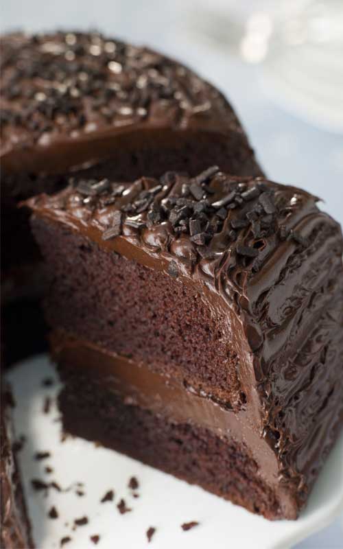 Traditional chocolate and buttermilk cake