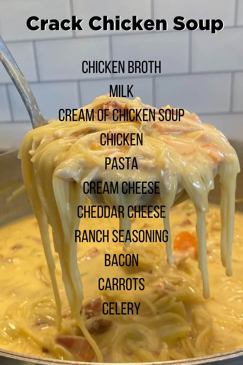 SOUP WITH CRACK CHICKEN