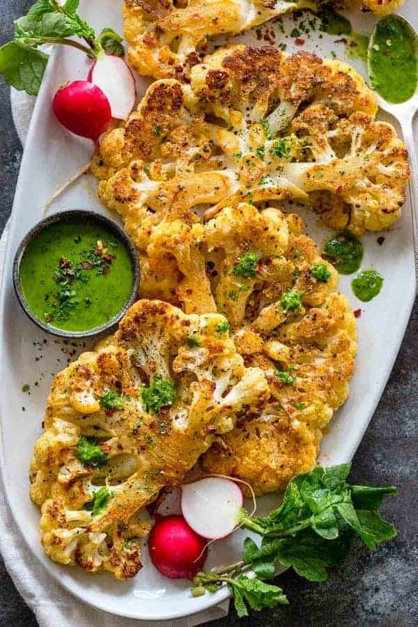 Cauliflower Steaks, Roasted