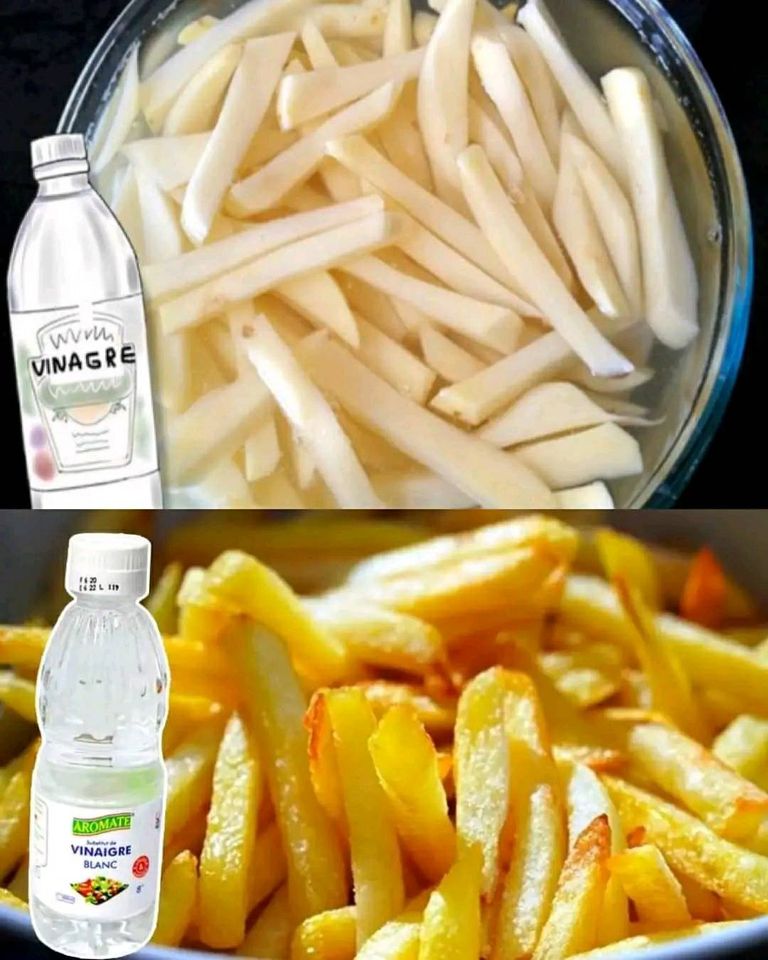 The ideal vinegar tip for making crispy fried potatoes