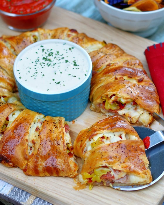 Get Ready for a Zesty Treat: Spicy Italian Crescent Ring Sandwich