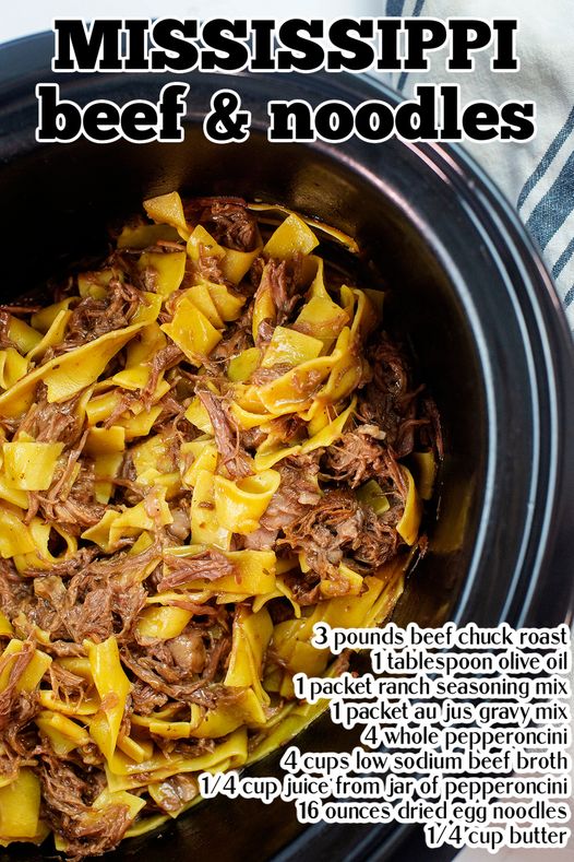 Crockpot Mississippi Beef and Noodles: The Ultimate Comfort Food