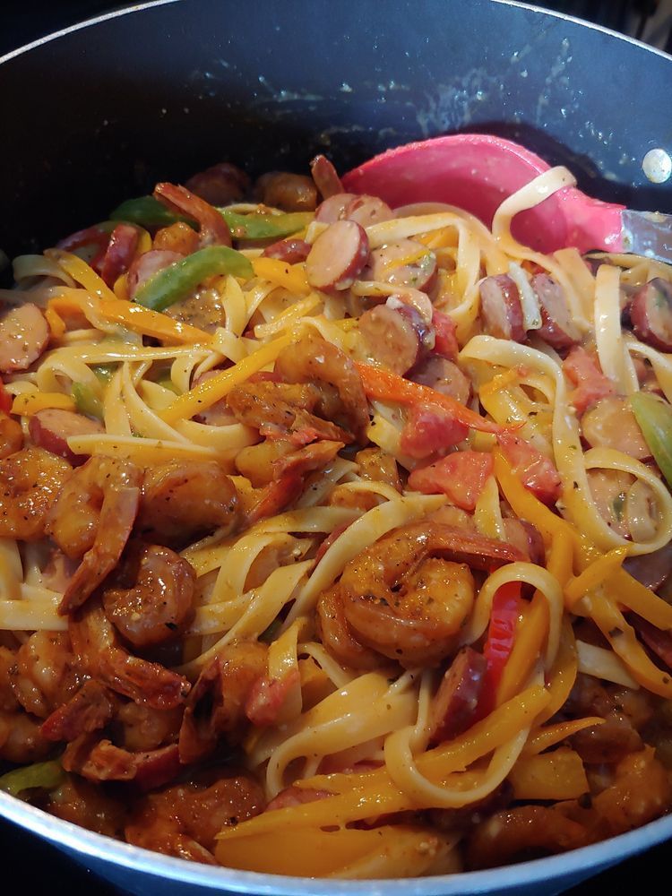 Cajun Shrimp Sausage Skillet Recipe