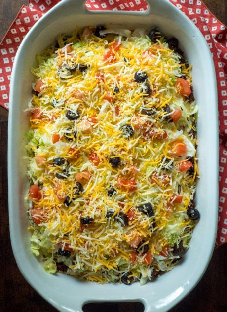 Easy and Delicious Cheesy Taco Casserole