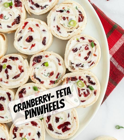 Easy and Delicious Cranberry Feta Pinwheels