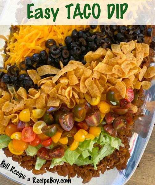 The Best Taco Dip Recipe for Game Day and Parties! 🌮