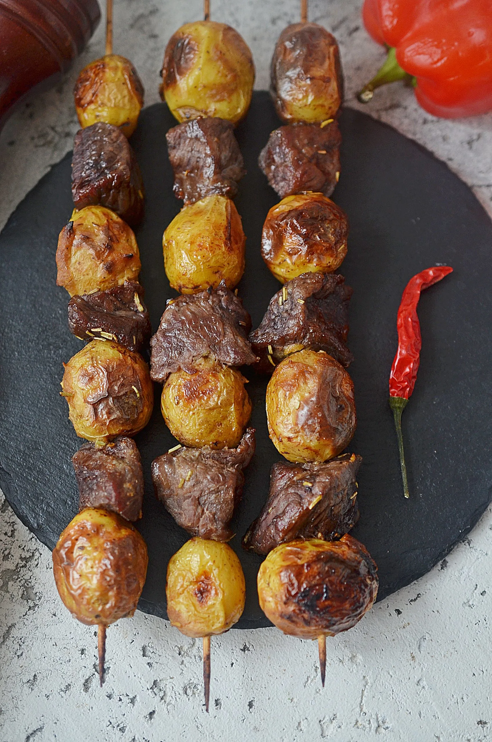 Steak and Potatoes on a Stick: A Classic Meal with a Twist