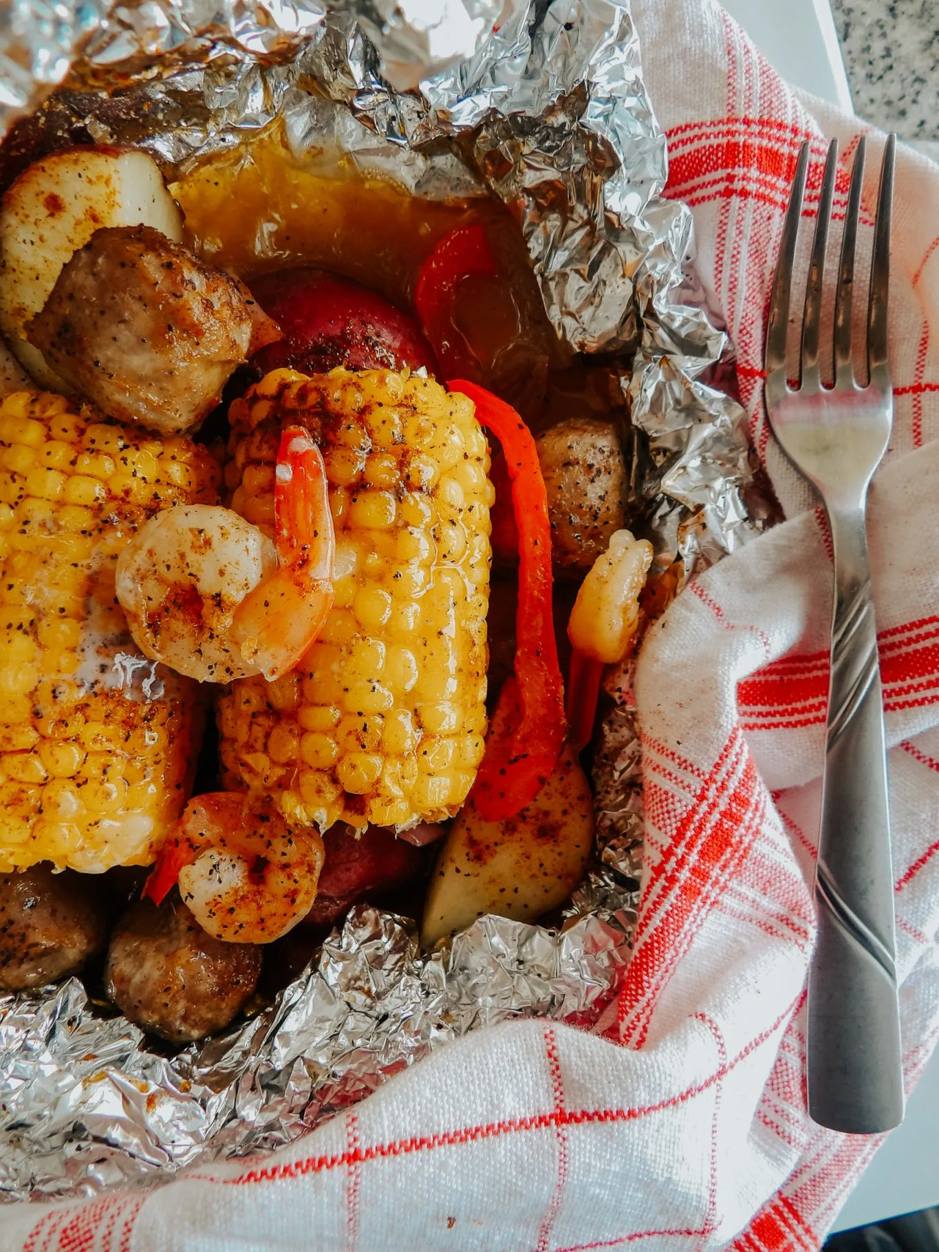 Foil-wrapped Cajun ShrimpThis was fantastic! This was my third time making this dish. I prepare it as directed for my spouse and me.