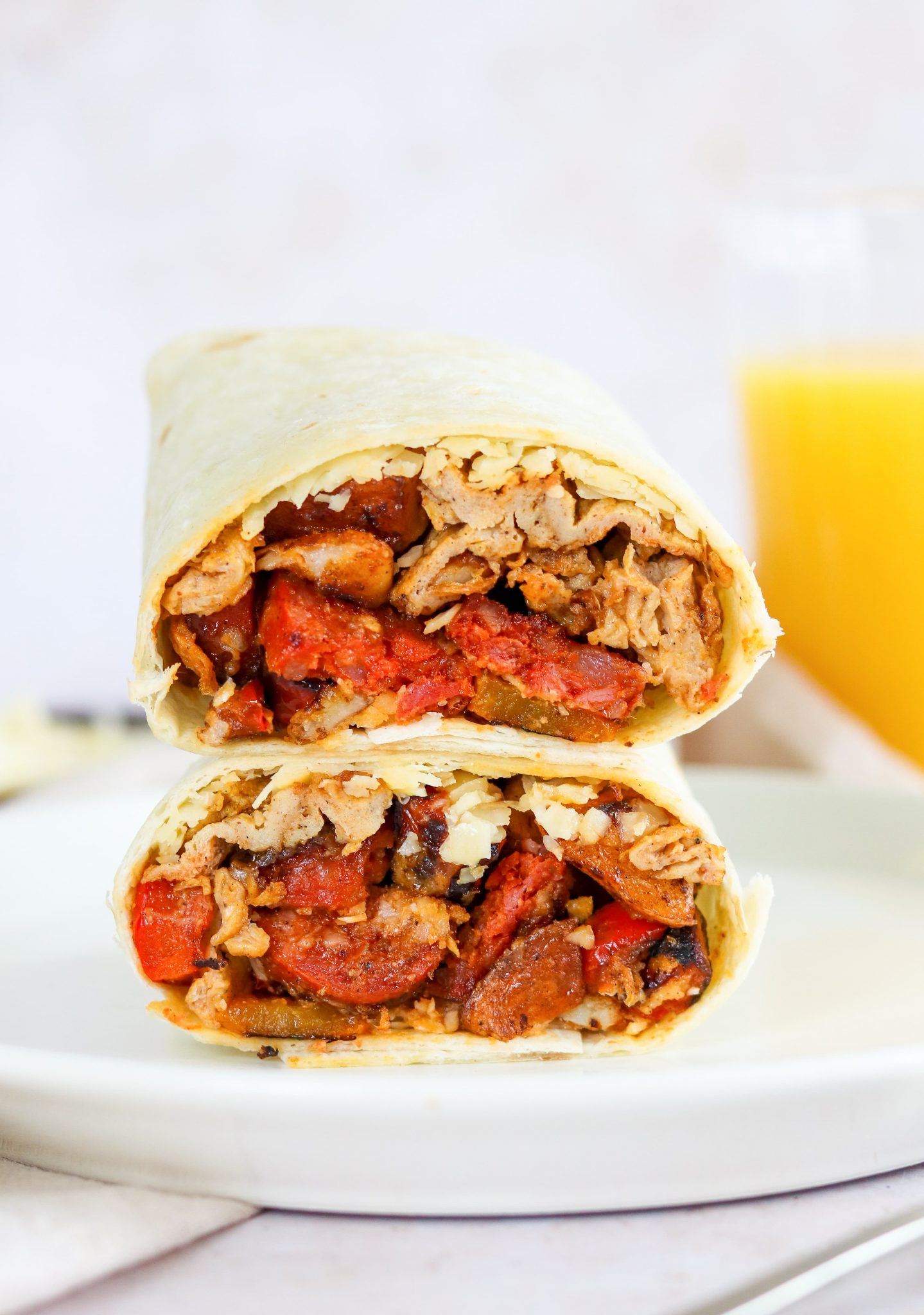 Breakfast Burrito with Chorizo