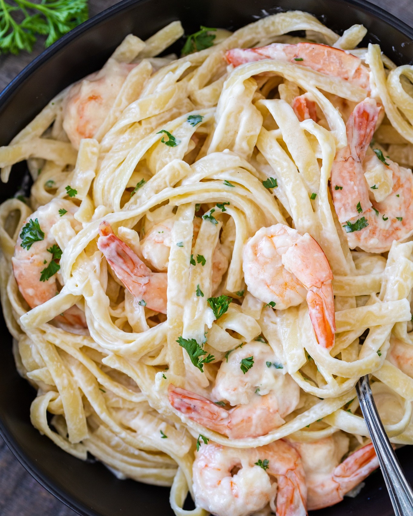 Blissful Creamy Shrimp Scampi”