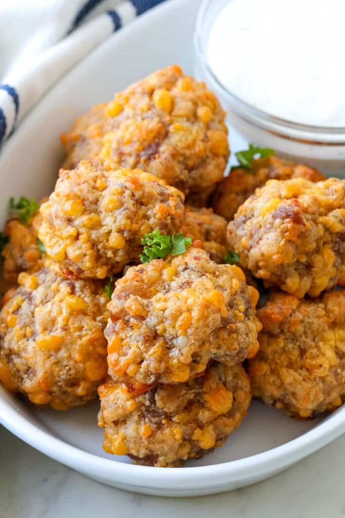 Bisquick Sausage Balls with 4 Ingredients