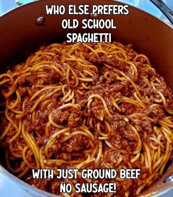 Traditional spaghetti