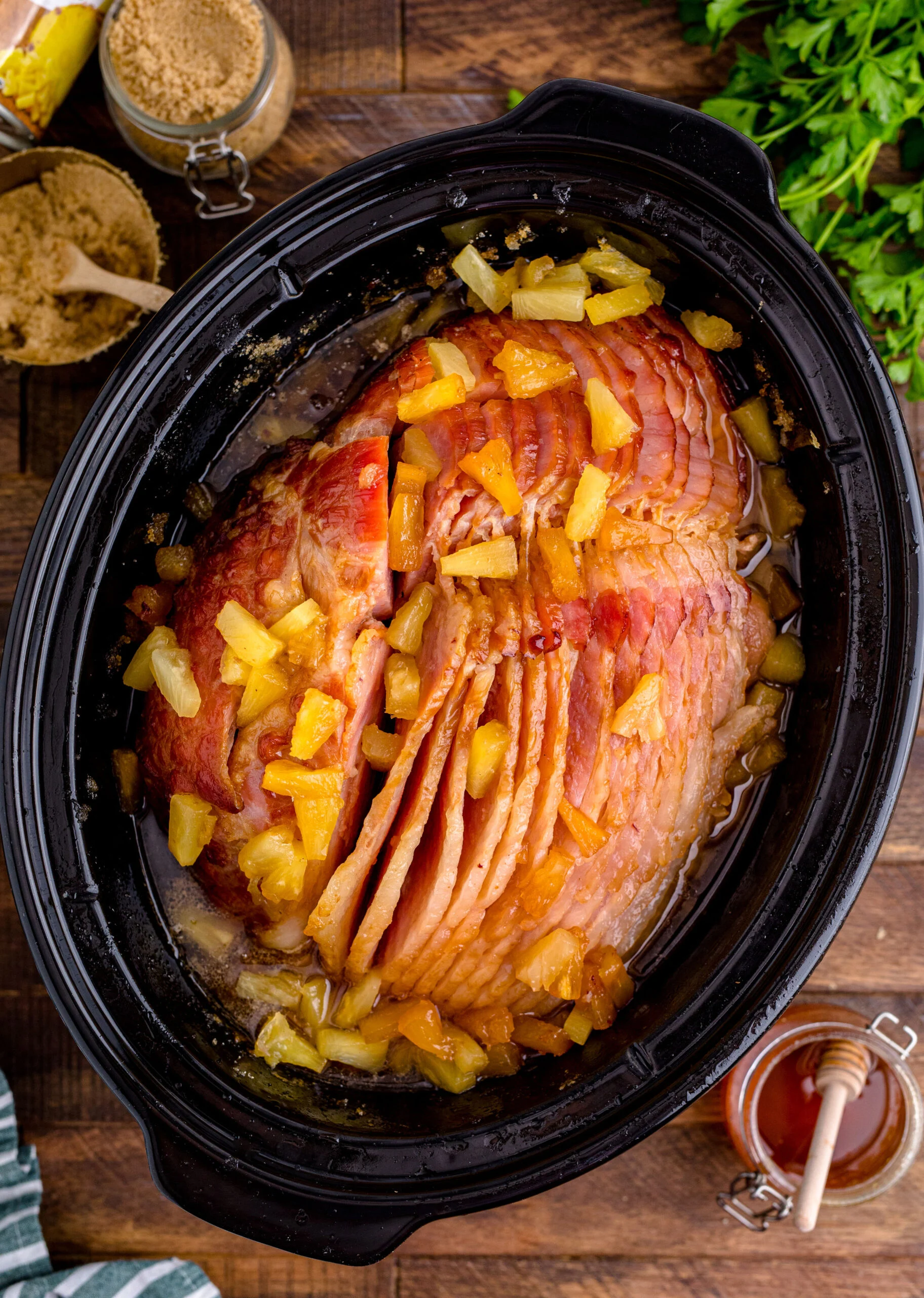 Cooking Made Easy: Crock Pot Brown Sugar Pineapple Ham