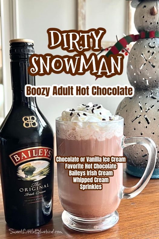 Warm Up with an Easy Dirty Snowman Cocktail (Adult Hot Chocolate)