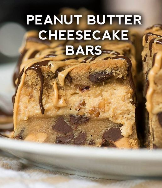 Creamy Peanut Butter Cheesecake Bars