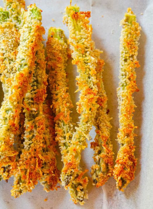 Parmesan Crusted Asparagus Fries