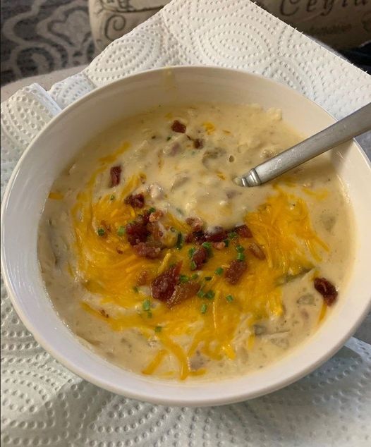 Easy Crock Pot Potato Soup