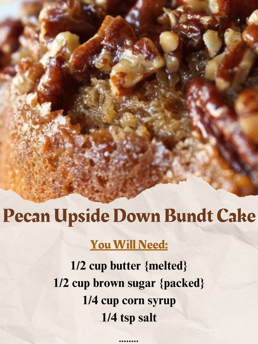 Delicious Pecan Upside Down Bundt Cake Recipe