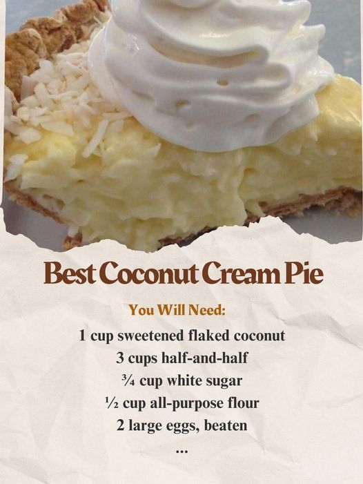 The Timeless Classic: The Absolute Best Coconut Cream Pie