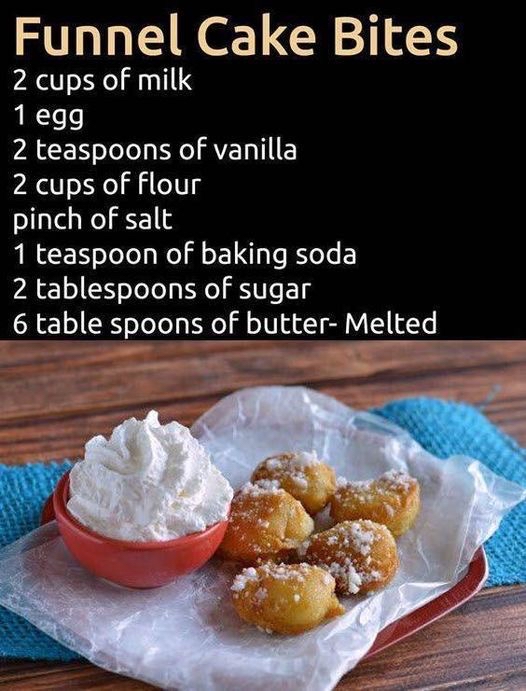 Funnel Cake Bites Recipe – Easy Tried Recipes