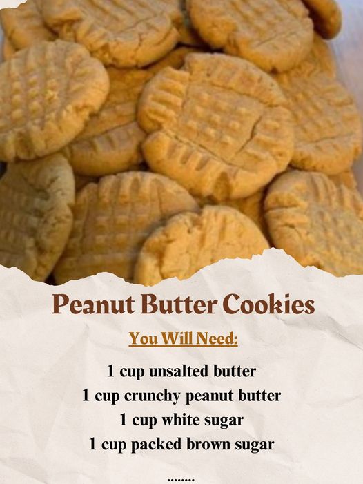 Crunchy Peanut Butter Cookies