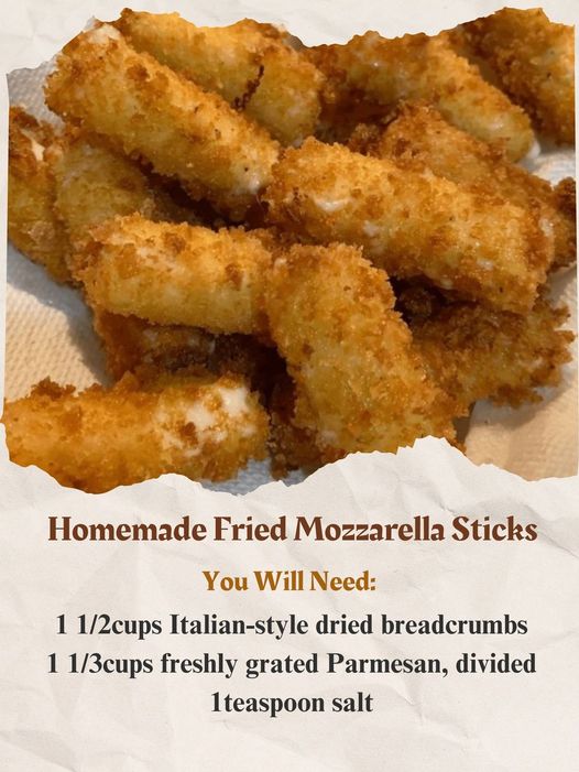 Easy Homemade Mozzarella Sticks Recipe