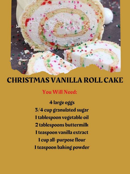 Christmas Vanilla Roll Cake: A Festive Delight to Savor