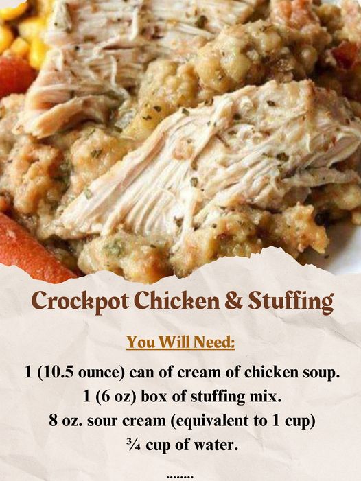 Creamy Crockpot Chicken Stuffing and Green Beans: The Ultimate Comfort Meal