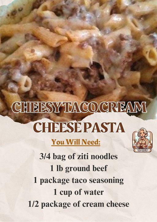 Cheesy Taco Cream Cheese Pasta