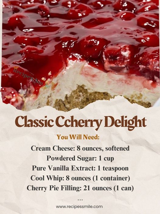 Grandma’s Guilty Pleasure: Irresistible Cherry Cream Cheese Bars