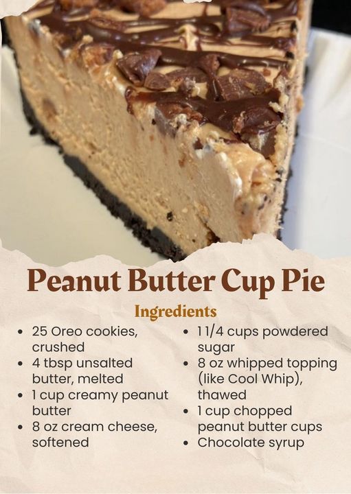 Indulgent Delight: Creating the Perfect Peanut Butter Cup Pie